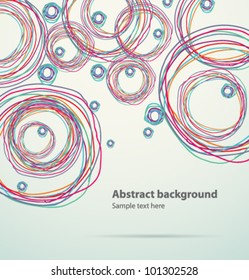 Vector abstract lines illustration 5