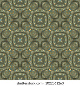 Vector abstract lines pattern. Waves background with distortion effect. Optical illusion.