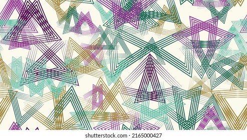 Vector abstract lines seamless pattern