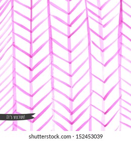 Vector abstract lines texture. Grunge background for your design. Pink chevron paint. Hand-drawn ink zig zag texture