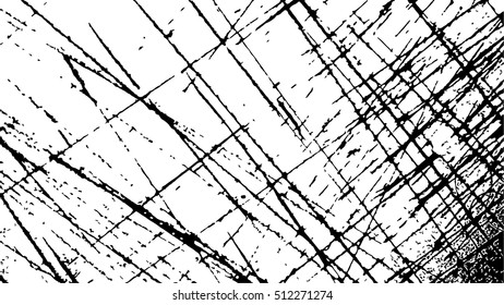 Vector abstract lines texture. Grunge background for your design. Messy black and white paint