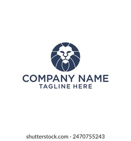 vector abstract lion animal logo