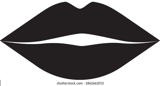 plantilla de diseño de logotipo de labios abstractos vectoriales