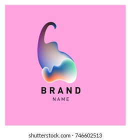 Vector Abstract liquid 3d gradient Logo Brand Company Design Template
 - Shutterstock ID 746602513