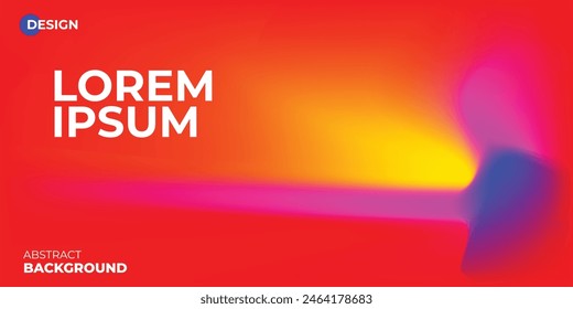 Vector abstract liquid color background for poster design. Red, blue and yellow colors. Eps10