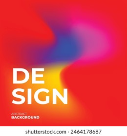 Fondo de color líquido abstracto del Vector para el diseño del cartel. Colores rojo, azul y amarillo. Eps10