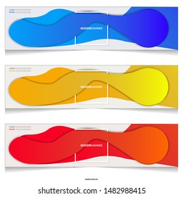 Vector abstract liquid colourful design banners web template.