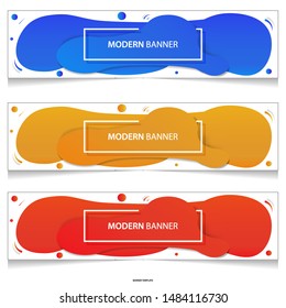 Vector abstract liquid colourful design banners web template.