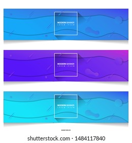 Vector abstract liquid colourful design banners web template.