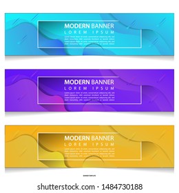 Vector abstract liquid colourful design banners web template.