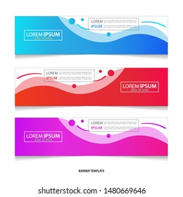 Vector abstract liquid geometric colourful design banner web template.