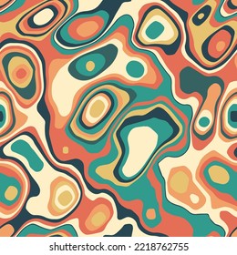 Pintura líquida abstracta vectorial sin fisuras, fondo artístico de textura interminable