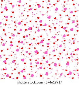 vector abstract little hearts pattern