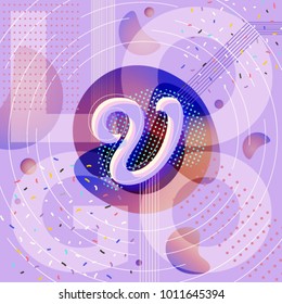 Vector Abstract Logo. Brand Company Design on modern background template. Internet and social network web concept with alphabet letter V. Easy editable for Your web, banner or poster design. 