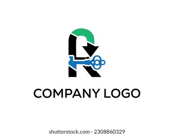 Vector abstract logo and branding lock key logo design templates in trendy linear minimal style. Perfect logo for business related to industry. creative logo design vector template.