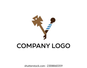Vektor abstrakte Logo- und Branding-Schloss-Logodesign-Vorlagen im trendigen minimalen Stil. Perfektes Logo für geschäftliche Beziehungen zur Industrie. kreatives Logo-Design, Vektorvorlage.