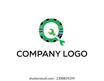 Vector abstract logo and branding machanical logo design templates in trendy linear minimal style. Perfect logo for business related to industry. creative logo design vector template.