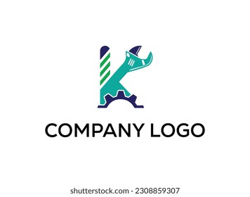 Vector abstract logo and branding machanical logo design templates in trendy linear minimal style. Perfect logo for business related to industry. creative logo design vector template.
