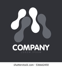 Vector abstract logo. Business Icons. Company identity. Icon isolated on white background. Graphic design editable for your design.
