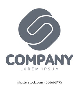 Vector abstract logo. Business Icons. Company identity. Icon isolated on white background. Graphic design editable for your design.