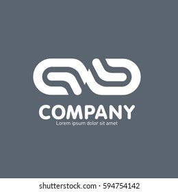 Vector abstract logo. Business Icons. Company identity. Icon isolated on white background. Graphic design editable for your design.
