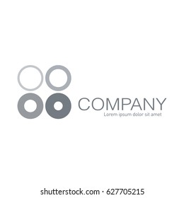 Vector abstract logo. Business Icons. Company identity. Icon isolated on white background. Graphic design editable for your design.