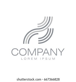 Vector abstract logo. Business Icons. Company identity. Icon isolated on white background. Graphic design editable for your design.
