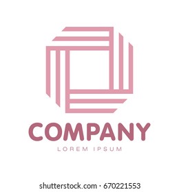 Vector abstract logo. Business Icons. Company identity. Icon isolated on white background. Graphic design editable for your design.