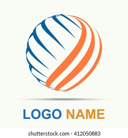 Vector of abstract logo of circle symbol or icon