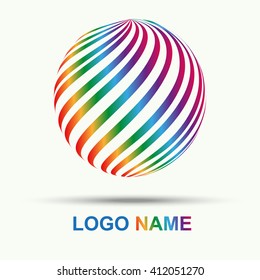 Colorful Wire World Logo Icon Vector Stock Vector (Royalty Free ...