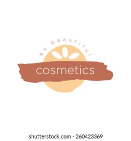 vector abstract logo for cosmetics and beauty
