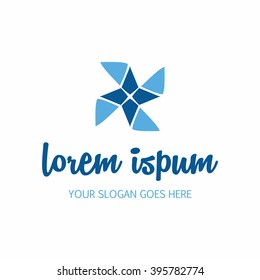 Vector abstract logo design element. Company emblem icon with ottoman motifs. Simple geometric mandala logo for boutique, interior, cosmetics