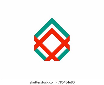 Vector abstract logo design elements. Colorful icon. 
