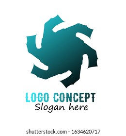 Vector abstract logo design. Modern abstract logo for any company or business