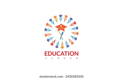 Vector abstract logo design template.