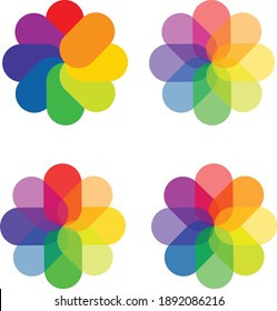 Modelos de diseño de logotipo abstracto vectorial en un estilo minimalista lineal moderno - manos con rosa - símbolos para cosméticos, joyería, belleza y productos hechos a mano, estudios de tatuajes
