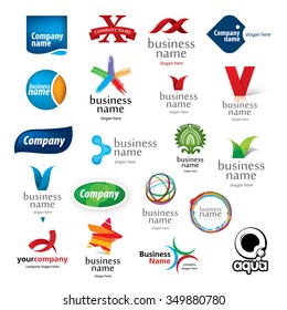 vector abstract logo icon design template elements