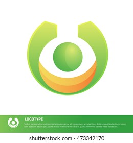 Vector abstract logo template.