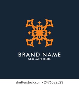 Vector abstract logo template Logo design for parquet laminate floor tiles