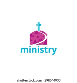 Vector Abstract Logo Template Ministry