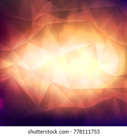 Vector Abstract low poly, Illustration high computer technology (Hi-tech) background.  For digital technology concept background.