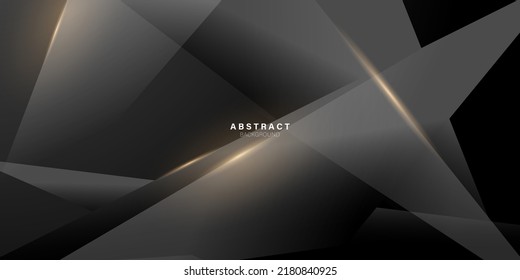 vector abstract luxury black background with golden elements modern creative concept