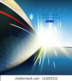 Vector abstract luxury ship background