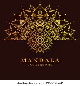 Arte de mandala abstracta vectora. Libro de Colores Patrón de encaje El tatuaje. Diseño de papel pintado Camisa y azulejos Diseño de pegatinas, adorno de círculo decorativo de estilo oriental étnico