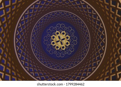 vector abstract mandala art ornament background and wallpaper