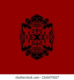 Vector abstract mandala pattern. Art on the wall