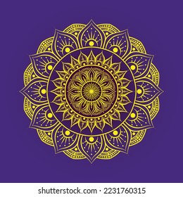 Vector abstract mandala pattern. Art on the wall. Coloring book Lace pattern The tattoo. Design for a wallpaper Paint shirt and tile Sticker Design, Decorative circle ornament in ethnic oriental style
