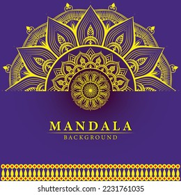 Vector abstract mandala pattern. Art on the wall. Coloring book Lace pattern The tattoo. Design for a wallpaper Paint shirt and tile Sticker Design, Decorative circle ornament in ethnic oriental style