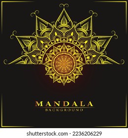 Vector abstract mandala pattern. Art on the wall. Coloring book Lace pattern The tattoo. Design for a wallpaper Paint shirt and tile Sticker Design, Decorative circle ornament in ethnic oriental style
