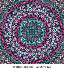 Vector abstract mandala pattern. Art on the wall. Coloring book Lace pattern The tattoo. 